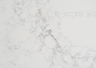 Άσπρα και γκρίζα Countertops χαλαζία που γυαλίζουν τεχνητό το χαλαζία πέτρινο Worktop