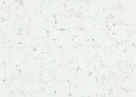 Άσπρα μαρμάρινα Countertops χαλαζία αντίστασης θερμότητας για το λουτρό Vanitytop