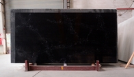 Countertop χαλαζία κουζινών τεχνητό πέτρινο μαύρο χρώμα 3200*1600*20mm του Καρράρα