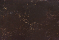Countertop κουζινών στερεό πέτρινο μαύρο χρώμα χαλαζία επιφάνειας τεχνητό