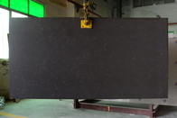 Countertop κουζινών στερεό επιφάνειας τεχνητό νησί χρώματος καθρεφτών χαλαζία πέτρινο μαύρο