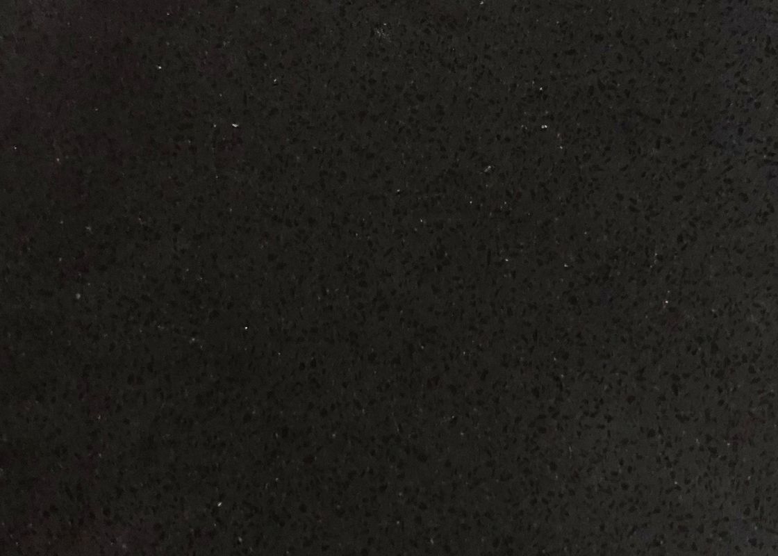 Φυσικός μαύρος κατασκευασμένος 3000*1400 χαλαζίας Stone υψηλής πυκνότητας για την κουζίνα