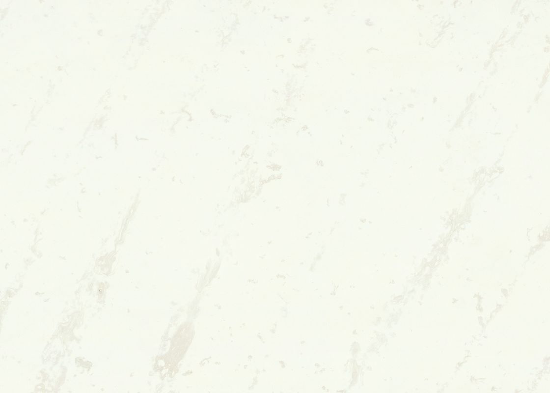 Στερεός άσπρος τεχνητός χαλαζίας Stone 93% για Countertop κουζινών το λουτρό
