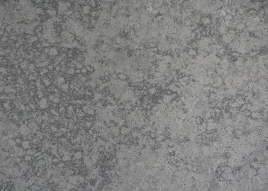 Γυαλισμένος γκρίζος χαλαζίας Stone επιφάνειας ανθεκτικός στα οξέα για Countertop κουζινών