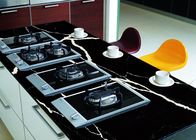 Μαύρη χαλαζία αντίσταση θερμότητας πλακών κουζινών κατασκευασμένη Countertops πέτρινη AB8012