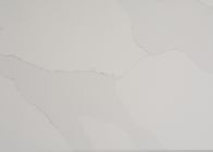 Άσπρα Countertops χαλαζία αντίστασης γρατσουνιών που μοιάζουν με μαρμάρινα 6,5 Mohz