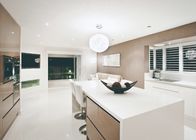 Το άσπρο πάτωμα χαλαζία καθρεφτών κεραμώνει το σύνθετο πέτρινο λέκιασμα Worktops κουζινών ανθεκτικό