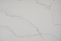 15MM γυαλισμένος χαλαζίας Stone του Καρράρα συνήθειας άσπρος με Countertop κουζινών