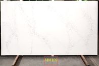 Υψηλός χαλαζίας Stone Calacatta χρώματος γυαλιού άσπρος με Sgs Nsf για την κορυφή κουζινών