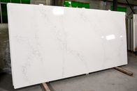 Υψηλός χαλαζίας Stone Calacatta χρώματος γυαλιού άσπρος με Sgs Nsf για την κορυφή κουζινών