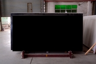 Countertop χαλαζία εφαρμοσμένης μηχανικής τεχνητό πέτρινο καθαρό μαύρο χρώμα 3000*1400*15mm Worktop
