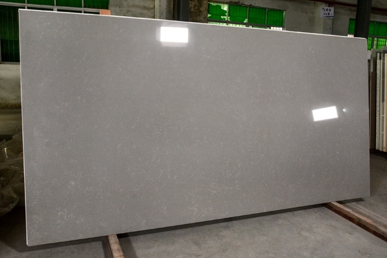 Γκρίζο Countertop κουζινών πλακών χαλαζία του Καρράρα με 3200*1600*20mm ταξινομεί αρχικό
