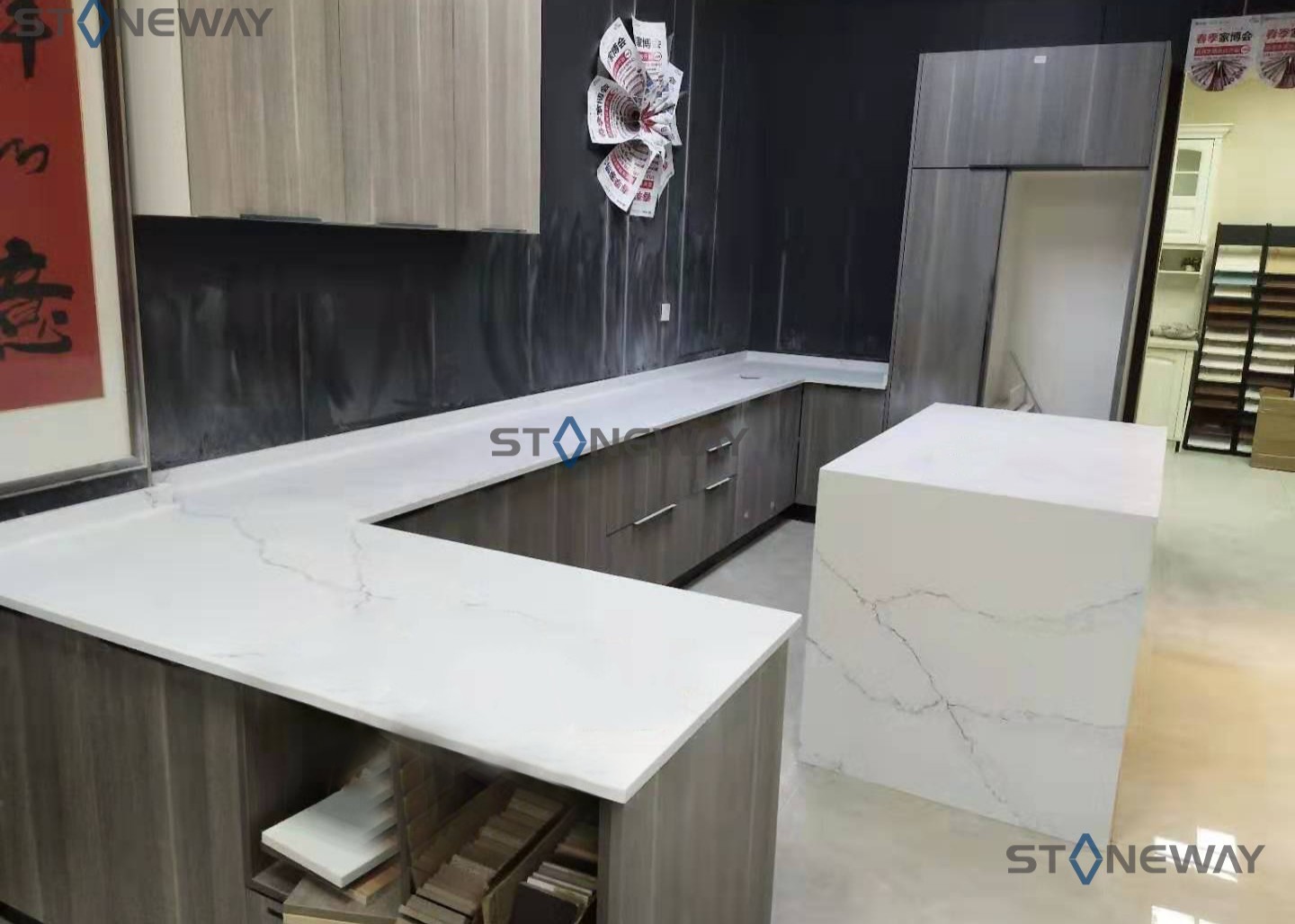 Ανθεκτικά Countertops κουζινών χαλαζία